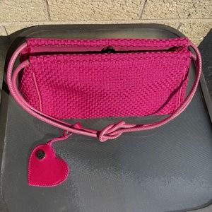The Sak - Woven Handbag - Fuchsia